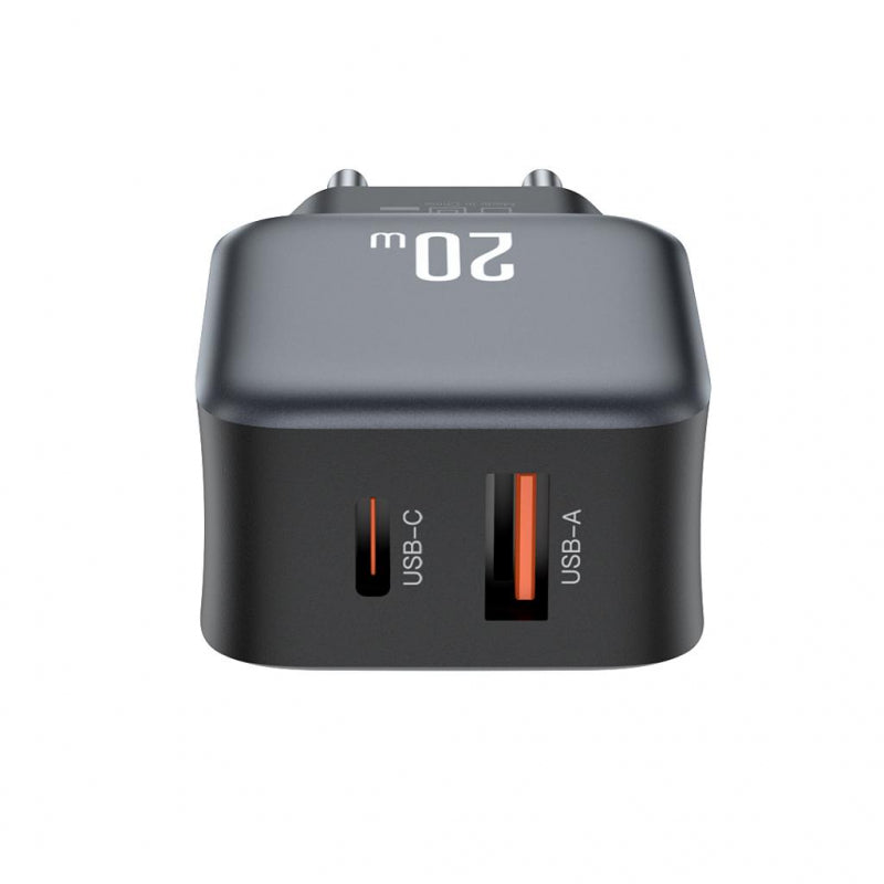 Incarcator Retea XO Design L154, 20W, 3A, 1 x USB-A - 1 x USB-C