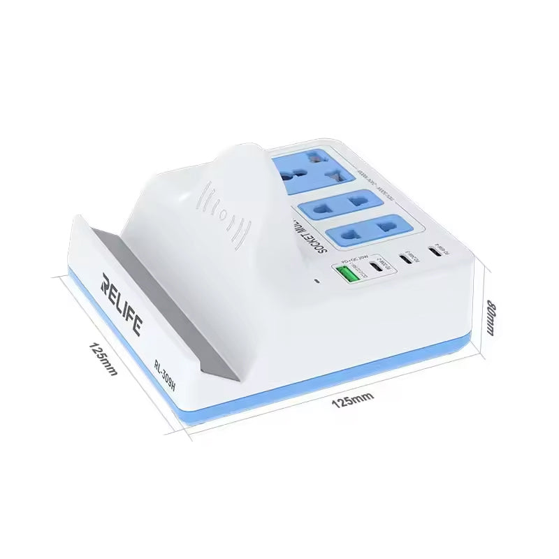 Incarcator Statie Relife RL-309H QI, 72W, 1 x USB-A - 3 x USB-C