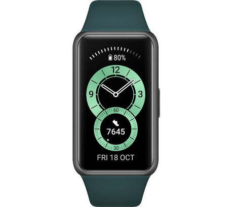 HUAWEI Band 6 fitnesz karkötő, Android/iOS, szilikon, Forrest Green
