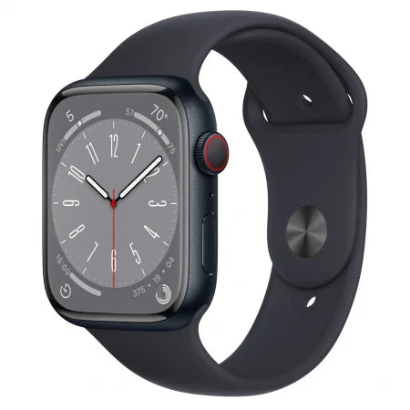 Használt - Apple Watch 8, Cellular, GPS, Midnight alumínium tok, 45 mm, Midnight Sport Band - Akkumlátor állapot 97%