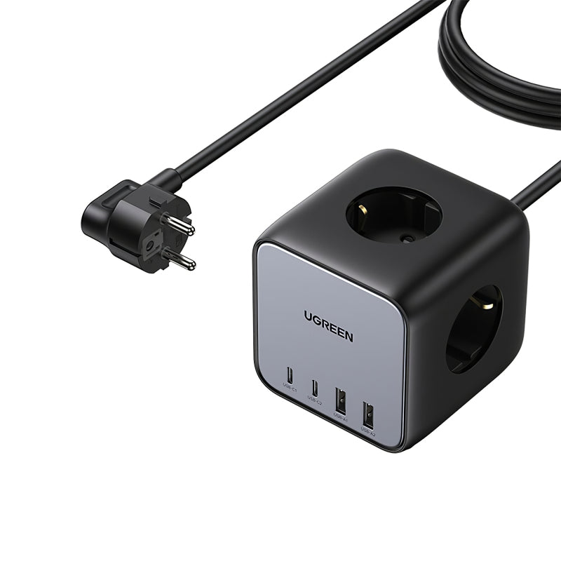 Prelungitor UGREEN CD268, 65W, 4.5A, 2 x USB-A - 2 x USB-C - 3 x Schuko