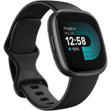 Fitbit Versa 4 okosóra, Waterfall Blue/Platinum Aluminum