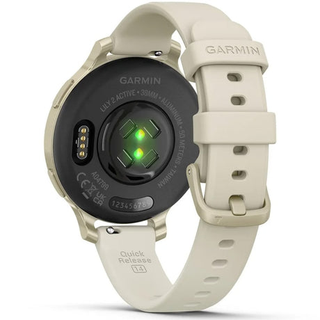 Garmin Lily 2 Active okosóra, 38mm, GPS, szilikon szíj, ezüst/lila jázmin