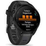 Garmin Forerunner 165 okosóra, szilikon szíj, ködszürke/fehérkő
