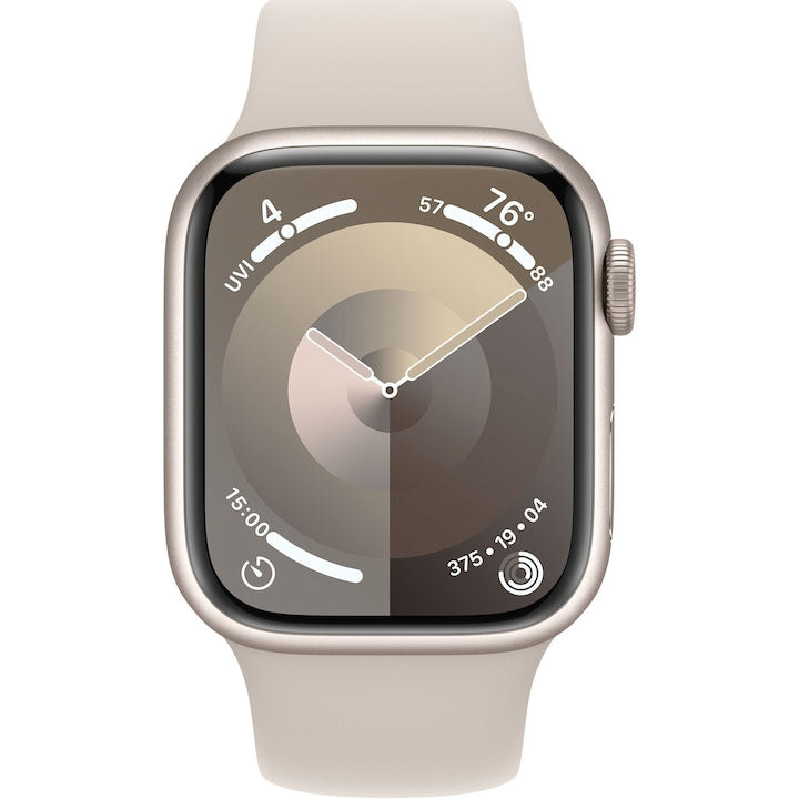 Apple Watch Series 9, GPS,  41mm, Silver Aluminiumtok, Storm Blue Sport Band - S/M