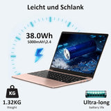 Bvate Laptop Computer 14", 6GB+256GB SSD N4020 (pana la 2.8Ghz) Win 11 Laptops 1920x1080 FHD Dual WiFi BT 4.2