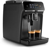 Espressor automat Philips, sistem de spumare a laptelui, 2 bauturi, filtru AquaClean, 15 bar, rasnita ceramica, optiune cafea macinata, Negru
