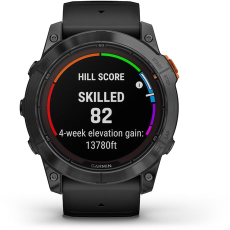 Garmin Fenix 7X Pro Solar okosóra, üveg, fekete szíj, palaszürke