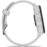 Garmin Forerunner 165, curea Silicon, Mist Grey/Whitestone - Smartwatch multisport