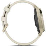 Garmin Lily 2 Active okosóra, 38mm, GPS, szilikon szíj, ezüst/lila jázmin