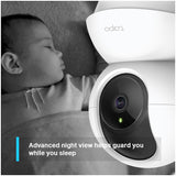 Camera de supraveghere Smart TP-Link Tapo C200 cu Pan/Tilt 360 grade, Full HD 1080P, Utilizare Baby Monitor Wireless Audio Video, Night Vision, Detectarea miscarilor, Two-Way Audio, Alarma sonora si luminoasa, Control Vocal, IP Wi-Fi, Mod Privacy