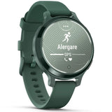 Garmin Lily 2 Active okosóra, 38mm, GPS, szilikon szíj, ezüst/lila jázmin