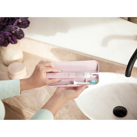 PHILIPS Sonicare DiamondClean Series 9000 HX9911/79 Sonic elektromos fogkefe, 1 hordtáska, 4 C3 fej, töltőállvány, rózsaszín