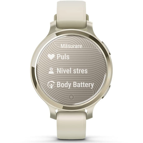 Garmin Lily 2 Active okosóra, 38mm, GPS, szilikon szíj, ezüst/lila jázmin