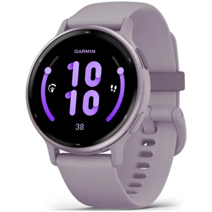 Garmin vivoactive 5 okosóra, GPS, 42 mm, Szilikon szíj, Slate/Fekete