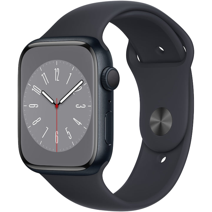 Használt - Apple Watch 8, Cellular, Midnight alumínium tok, 41 mm, Midnight Sport Band - Akkumlátor állapot 100%