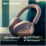 Sony WH-1000XM5P vezeték nélküli fülhallgató, Noise Cancelling, Bluetooth 5.2, Smoky Pink