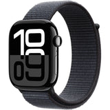 Apple Watch Series 10 GPS, Jet Black Aluminiumtok 46mm, Black Sport Band - M/L