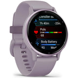 Garmin vivoactive 5 okosóra, GPS, 42 mm, Szilikon szíj, Slate/Fekete