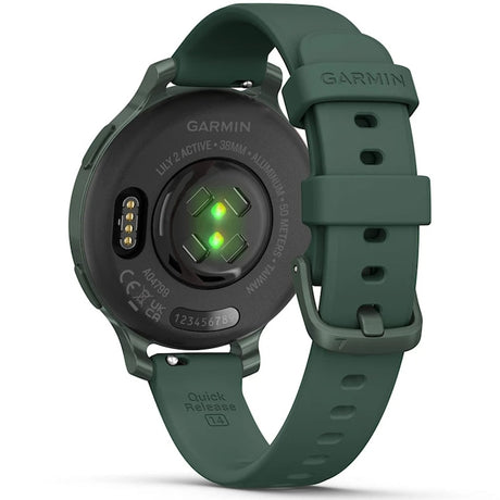 Garmin Lily 2 Active okosóra, 38mm, GPS, szilikon szíj, ezüst/lila jázmin