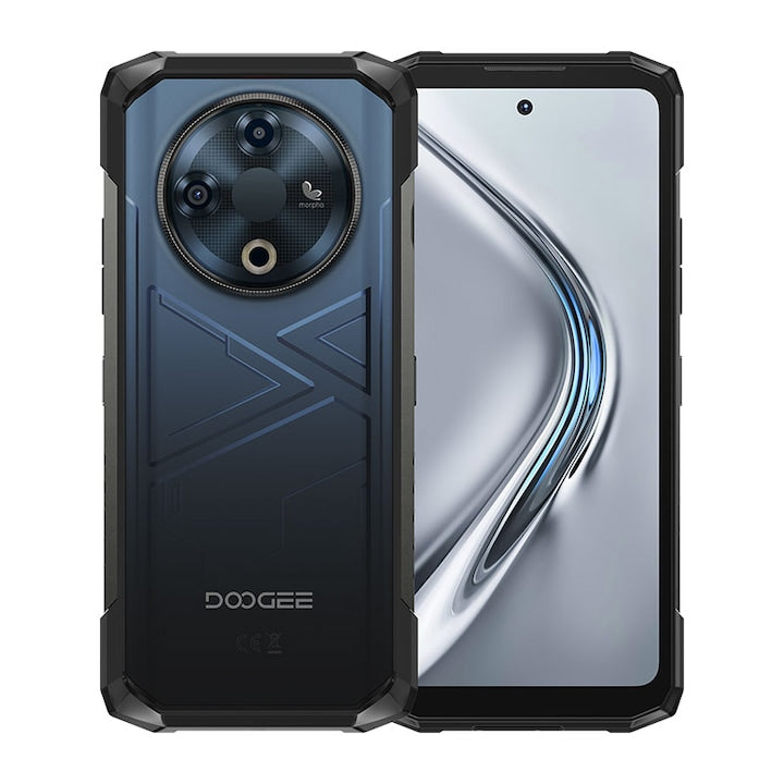 Telefon mobil Doogee Fire 6, 4G, Ecran 6.56" HD+, Camera Termica si Ai, 16GB RAM (6GB + 10GB extensibili), 256GB ROM, 50MP, Android 14, Unisoc T606, 10400mAh, Dual SIM