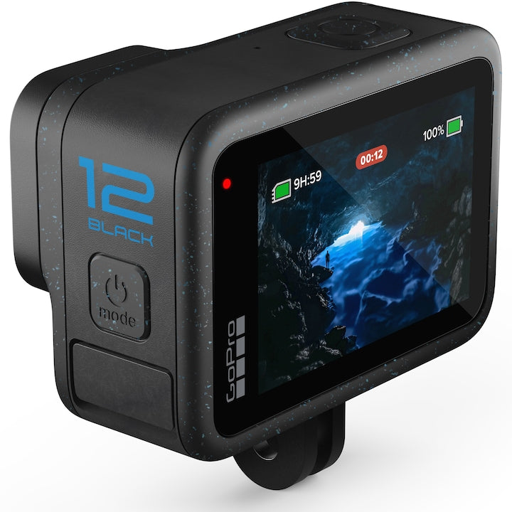 GoPro Hero12 sportkamera, 5.3K, 60FPS, HDR, Wi-Fi, Fekete