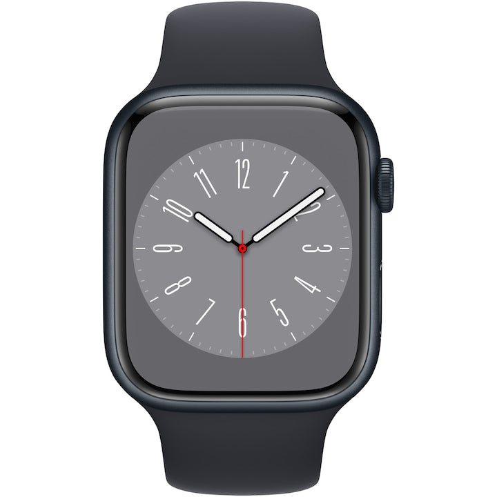 Használt - Apple Watch 8, Cellular, Midnight alumínium tok, 41 mm, Midnight Sport Band - Akkumlátor állapot 100%