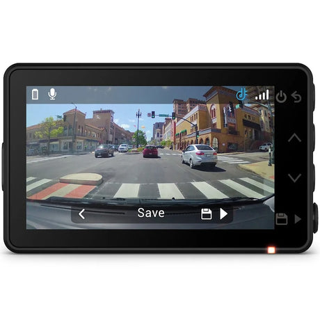 Garmin Dash Cam X110 Compact, hangvezérlésű, 1080p felbontású autós menetrögzítő kamera, 2,4 hüvelykes kijelzővel
