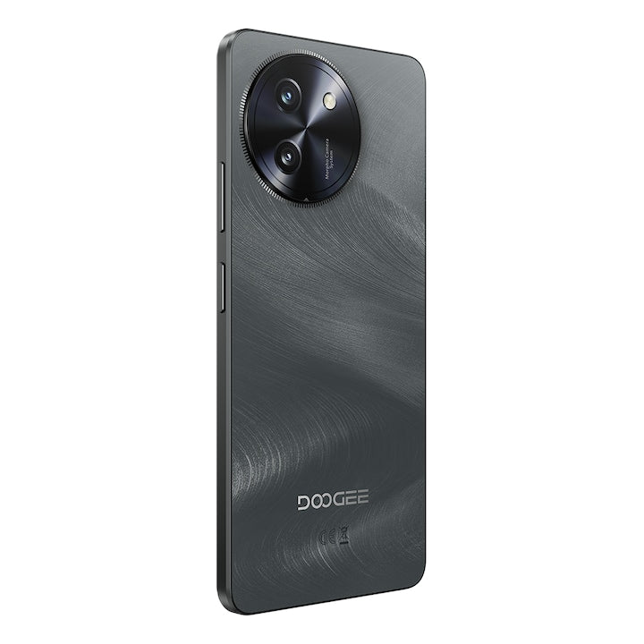 Telefon mobil Doogee Note 59 Pro Plus, Dual SIM, 5G, Octa-Core T8200, Slim 8.6mm, 512GB, 36GB RAM (12GB + 24GB ext), 6.75-inch 120Hz, 50MP AI, 6250mAh, NFC, Android 15, Black