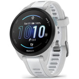 Garmin Forerunner 165, curea Silicon, Mist Grey/Whitestone - Smartwatch multisport