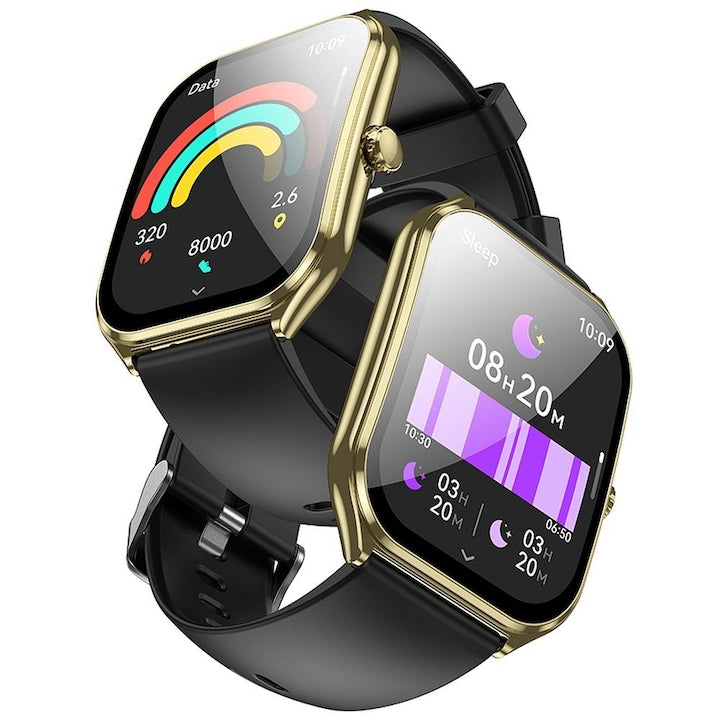 Ceas Smartwatch Hoco cu Functie Apelare, Ecran AMOLED 1.96 inch, Rezistent la apa IP67, Model Y28