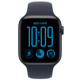 Apple Watch SE 3, GPS, Carcasa Midnight Aluminium 44mm, Navy Blue Sport Band - M/L