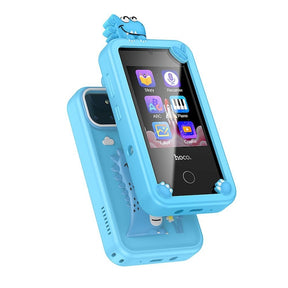 Telefon pentru copii Hoco Y103, 2.8 inch, 22 jocuri, 145x70x21mm - Albastru - NotebookGsm