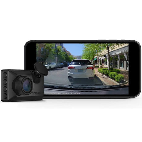 Garmin Dash Cam X110 Compact, hangvezérlésű, 1080p felbontású autós menetrögzítő kamera, 2,4 hüvelykes kijelzővel