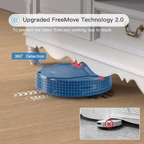 Aspirator robot Lefant M201, 1800mah, 0.5L, 4 functii de curatare, Autonomie 100 min, Control vocal, Senzori 360 - Default Title - NotebookGsm