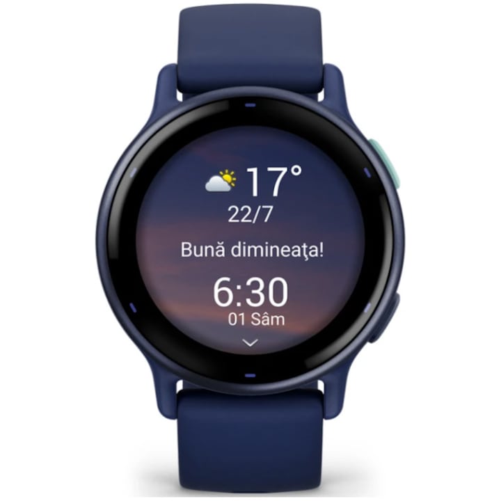 Garmin vivoactive 5 okosóra, GPS, 42 mm, Szilikon szíj, Slate/Fekete