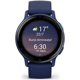 Garmin vivoactive 5 okosóra, GPS, 42 mm, Szilikon szíj, Slate/Fekete