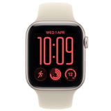 Apple Watch SE 3, GPS, Carcasa Starlight Aluminium 44mm, Sand Sport Band