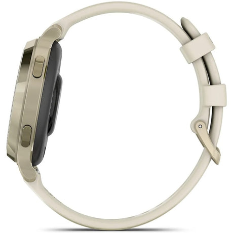 Garmin Lily 2 Active okosóra, 38mm, GPS, szilikon szíj, ezüst/lila jázmin