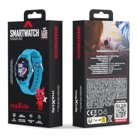 Smartwatch copii MaXlife MXSW-210 albastru, 0.96 inch, rezistent la apa, 35.5x10.9mm
