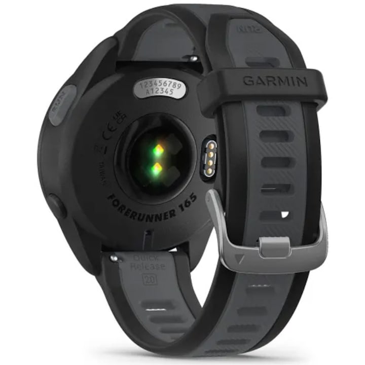 Garmin Forerunner 165 okosóra, szilikon szíj, ködszürke/fehérkő