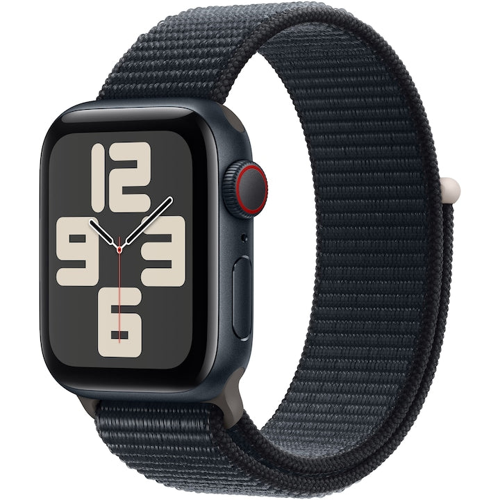 Apple Watch SE (2023), GPS, Midnight Aluminiumtok, 40mm, Midnight Sport Loop