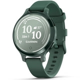 Garmin Lily 2 Active okosóra, 38mm, GPS, szilikon szíj, ezüst/lila jázmin