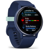 Garmin vivoactive 5 okosóra, GPS, 42 mm, Szilikon szíj, Slate/Fekete