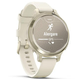 Garmin Lily 2 Active okosóra, 38mm, GPS, szilikon szíj, ezüst/lila jázmin