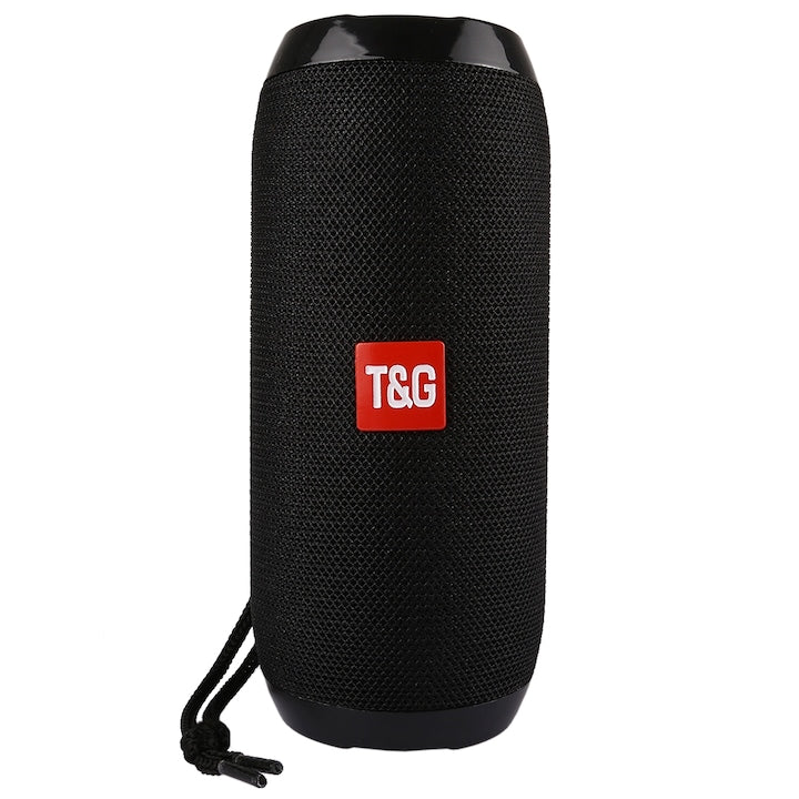 T&G TG117 Hordozható hangszóró, Bluetooth, Fekete