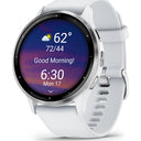 Garmin Venu 3, Wi-Fi, curea silicon, 45mm - Smartwatch multisport - Silver/Whitestone - NotebookGsm