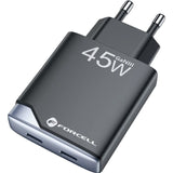 Forcell GaN 3 vezeték nélküli töltő USB-C porttal 45W Teljesítmény leadás