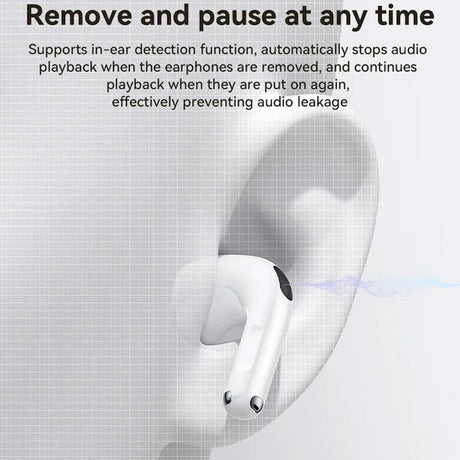 Yesido TWS31 vezeték nélküli fejhallgató, Bluetooth 5.4, fehér, fülbe helyezhető, 4 órás akkumulátor-üzemidő 