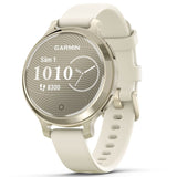 Garmin Lily 2 Active okosóra, 38mm, GPS, szilikon szíj, ezüst/lila jázmin